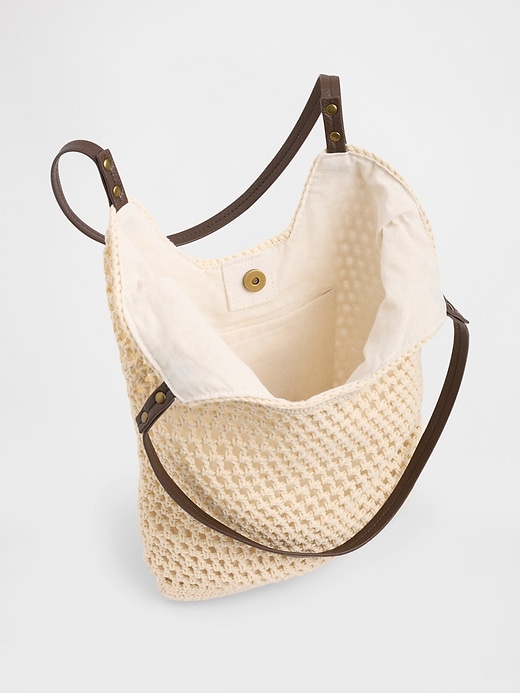 Image number 3 showing, Crochet Tote Bag