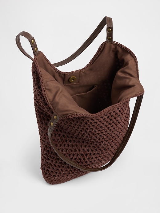 Image number 3 showing, Crochet Tote Bag