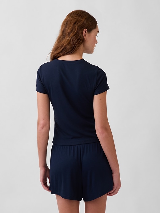 Image number 3 showing, Mini Rib PJ T-Shirt