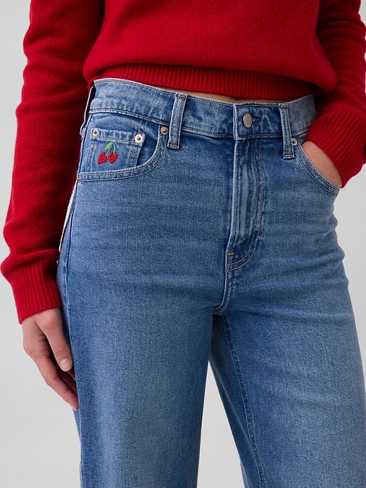 Image number 6 showing, High Rise Stride Heart Pocket Wide-Leg Pants