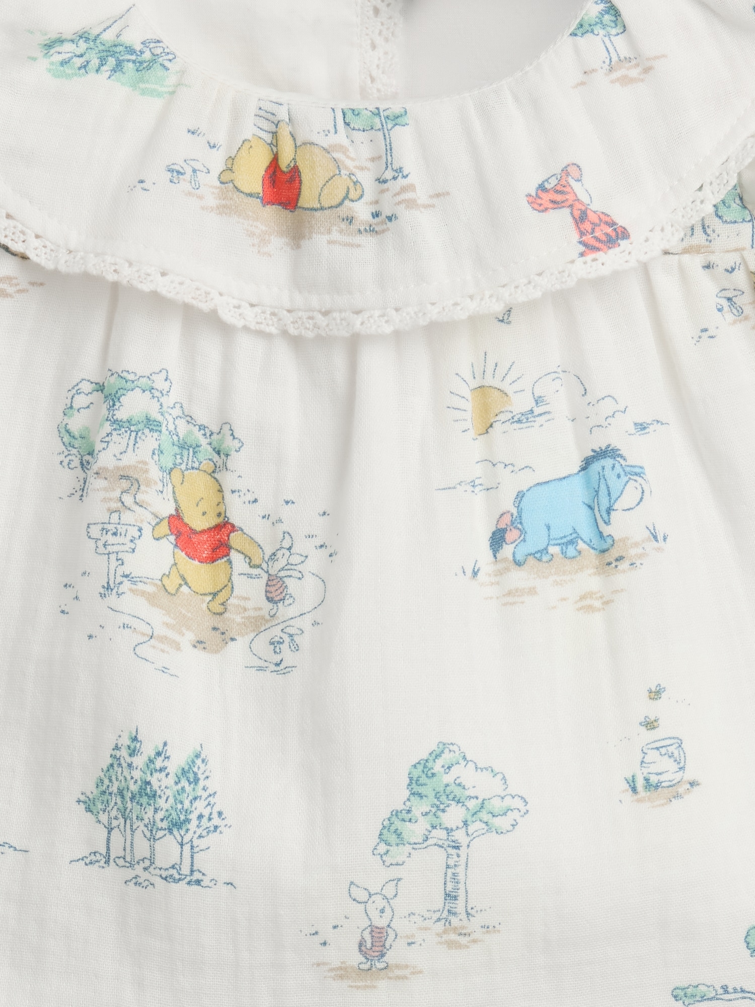 Baby Winnie The Pooh Cotton Gauze Outfit Set