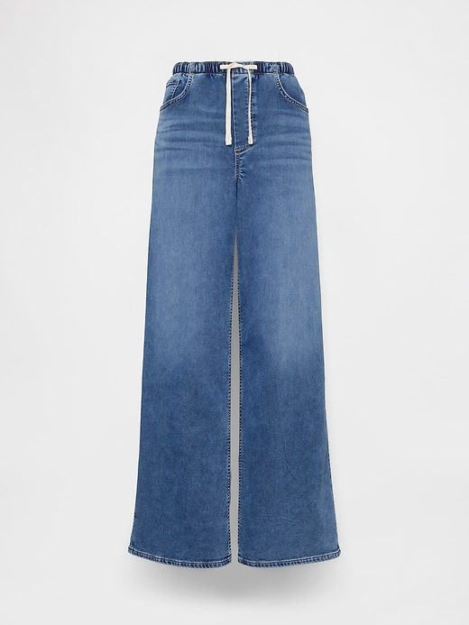 Image number 5 showing, Mid Rise Knit Easy Baggy Jeans