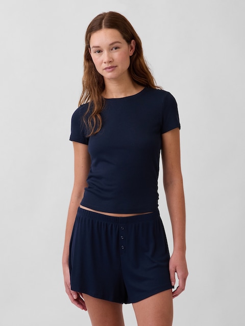 Mini Rib PJ T-Shirt