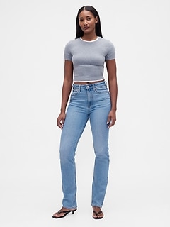 Curvy High Rise '90s Slim Straight Jeans