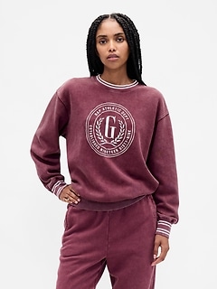 VintageSoft Oversized Logo Sweatshirt