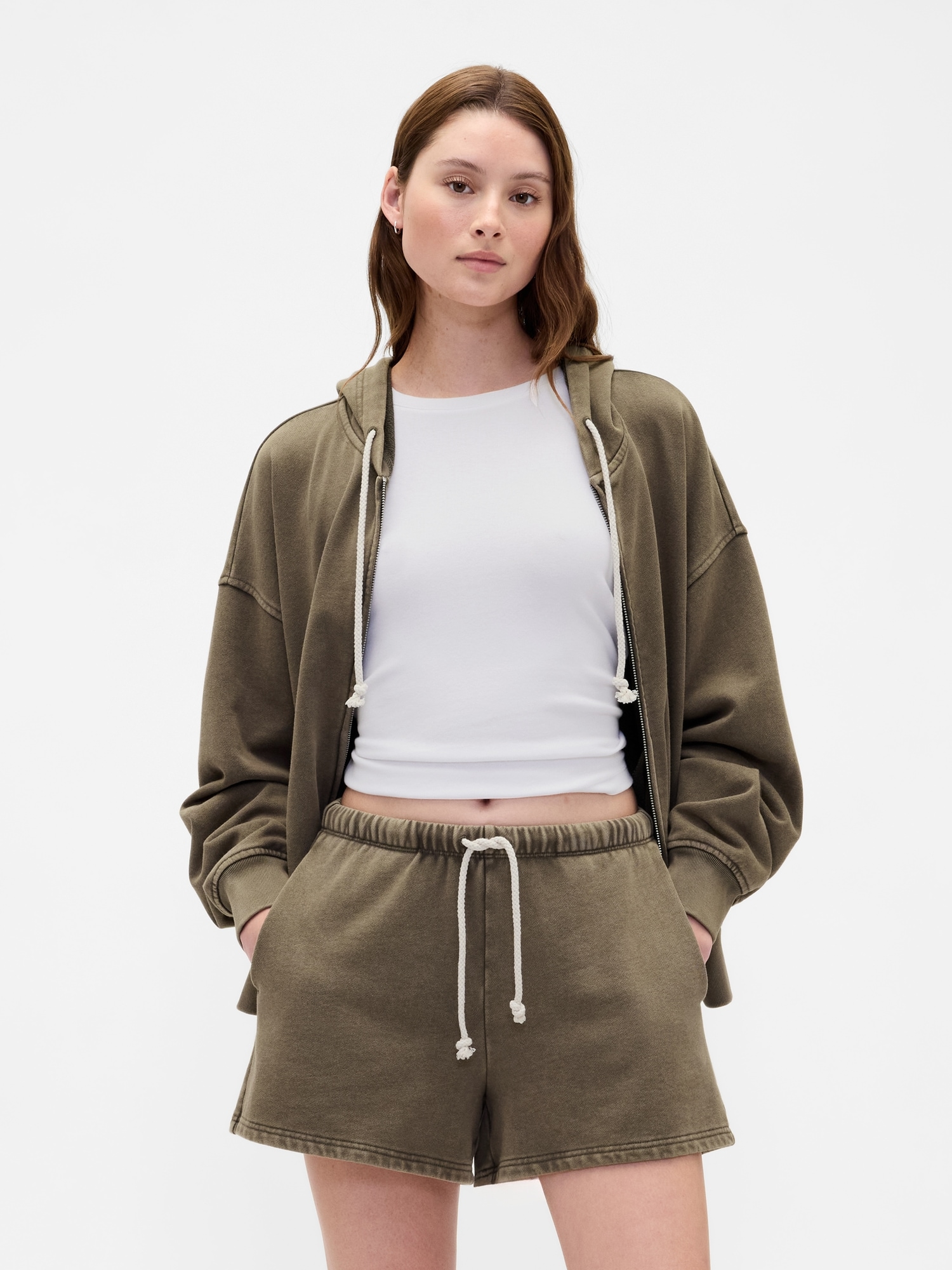 Heavyweight French Terry Oversized Zip Hoodie