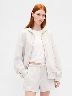 Heavyweight French Terry Oversized Zip Hoodie