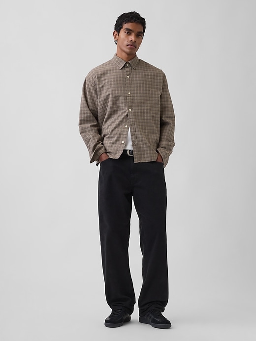 Image number 2 showing, Relaxed Straight-Hem Oxford Shirt