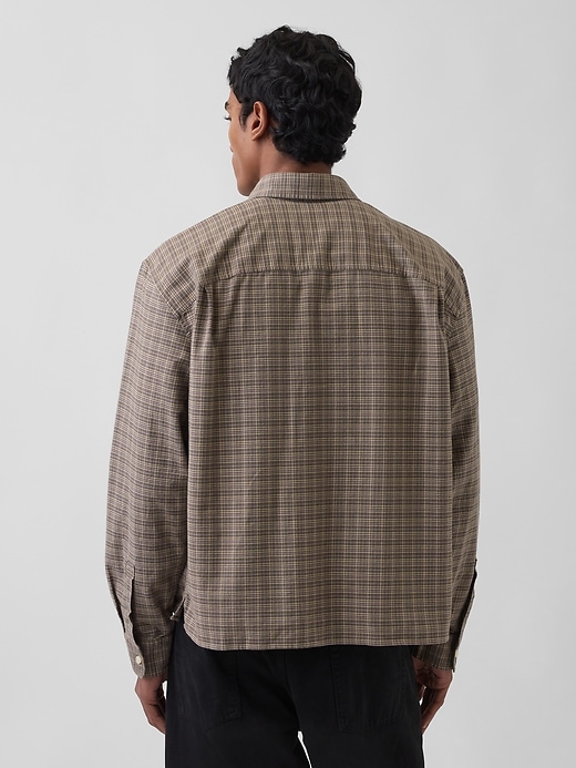 Image number 3 showing, Relaxed Straight-Hem Oxford Shirt