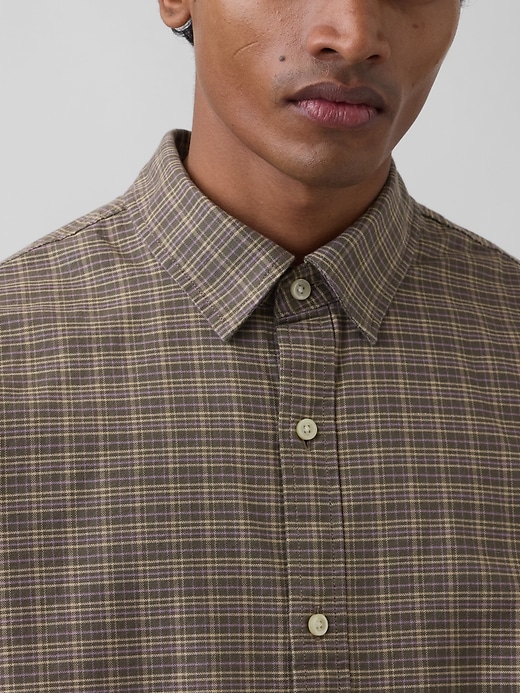 Image number 4 showing, Relaxed Straight-Hem Oxford Shirt