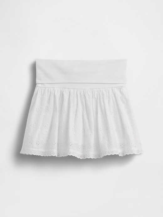 Image number 2 showing, Kids Eyelet Foldover Skort
