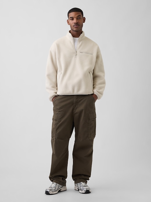 Image number 2 showing, Sherpa Oversized Half-Zip Pullover