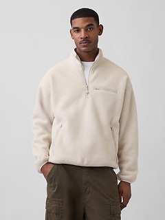 Sherpa Oversized Half-Zip Pullover