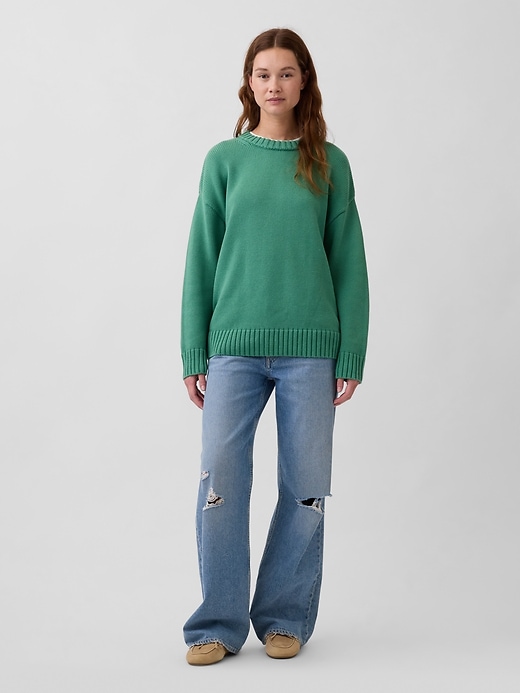 Image number 2 showing, 100% Cotton Oversized Sweater