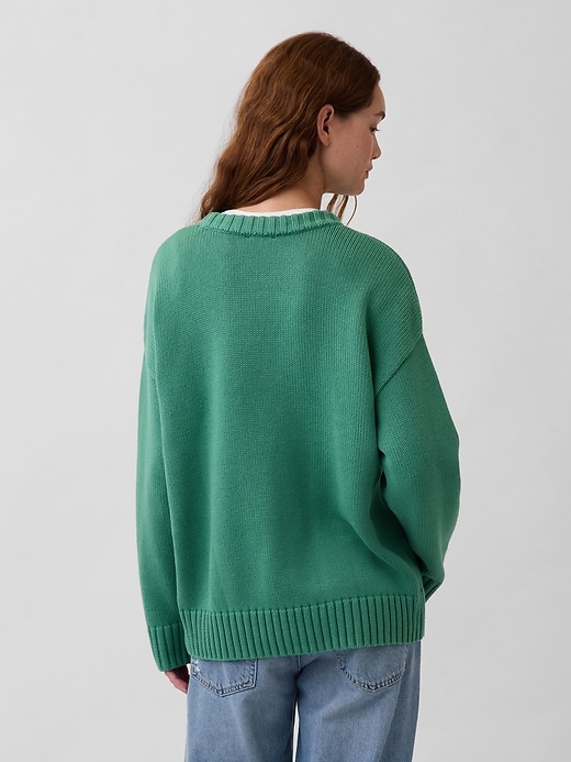 Image number 3 showing, 100% Cotton Oversized Sweater