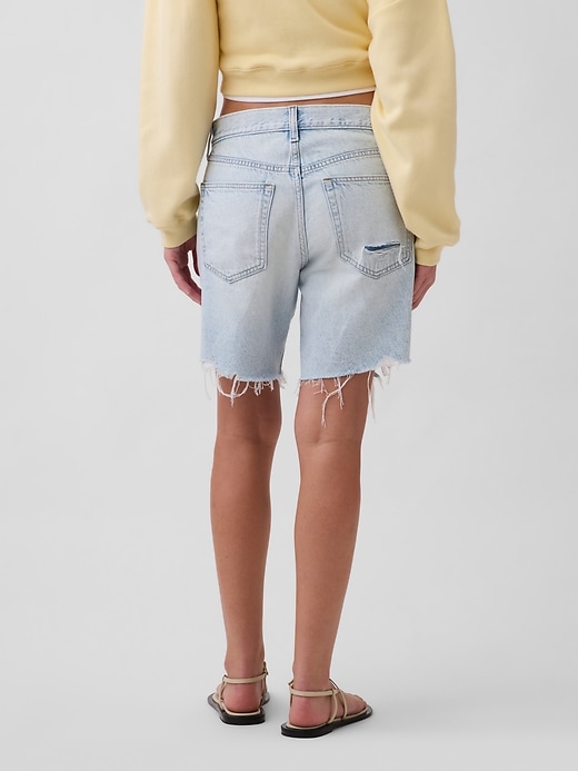 Image number 4 showing, Mid Rise Loose Bermuda Shorts