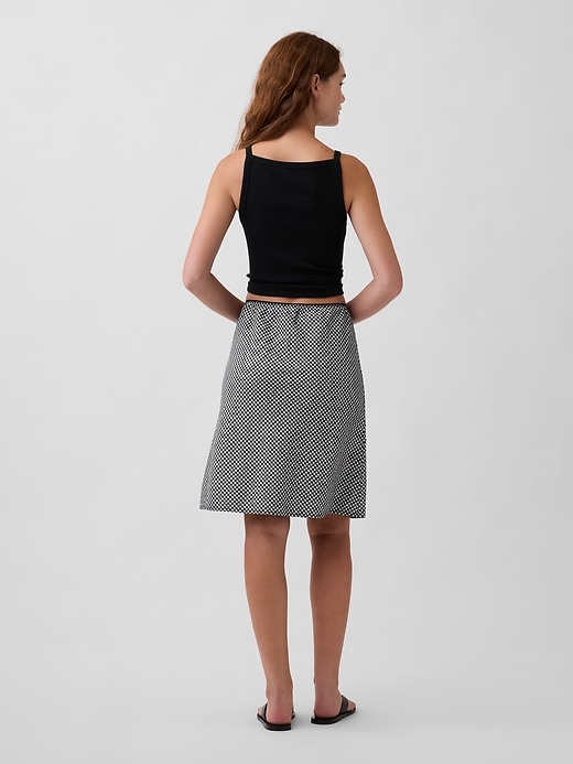 Image number 2 showing, Linen-Blend Bias-Cut Skirt