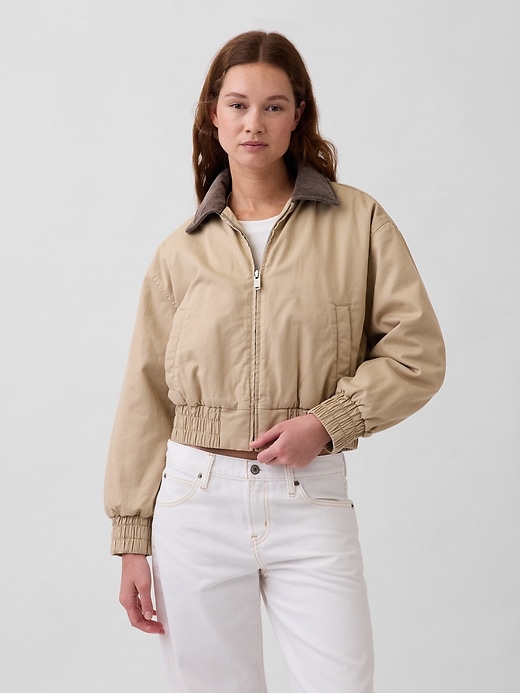 Image number 1 showing, Oversized Bomber Jacket
