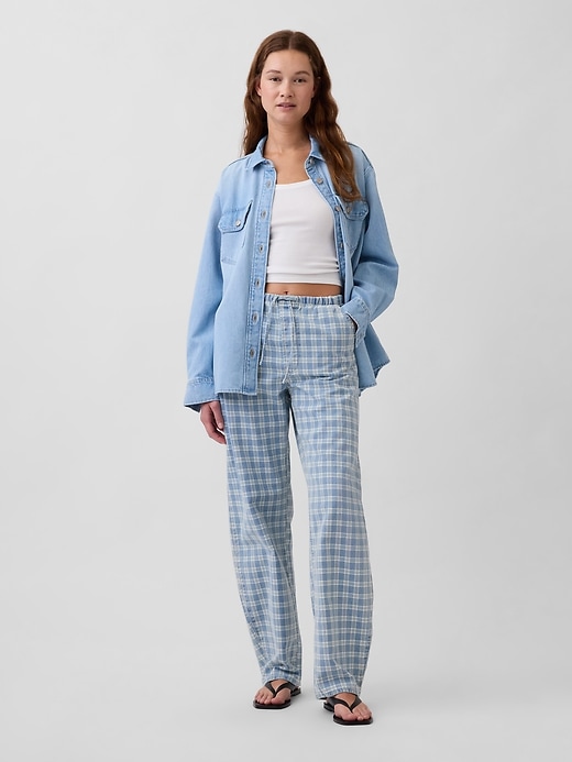 Image number 1 showing, High Rise Easy Barrel Jeans