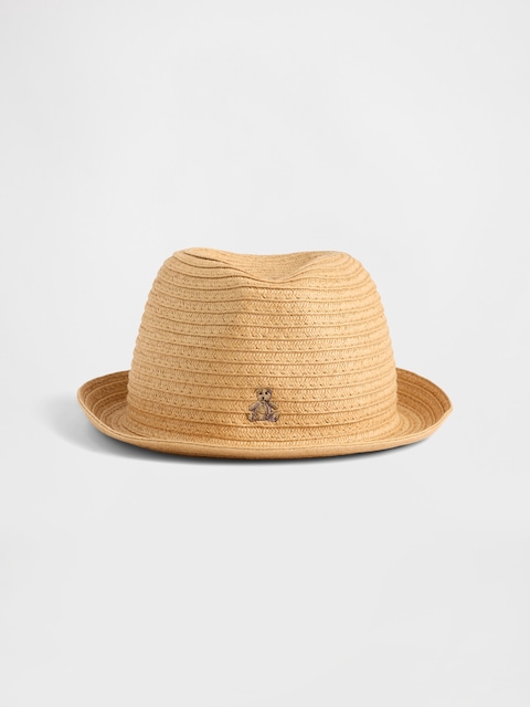 Toddler Brannan Bear Straw Fedora