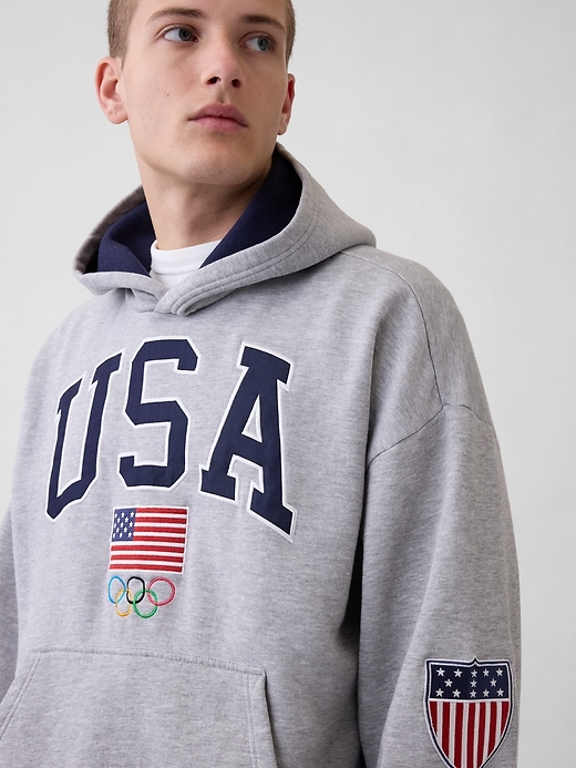 Image number 6 showing, Adult Team USA Heavyweight Oversized Hoodie
