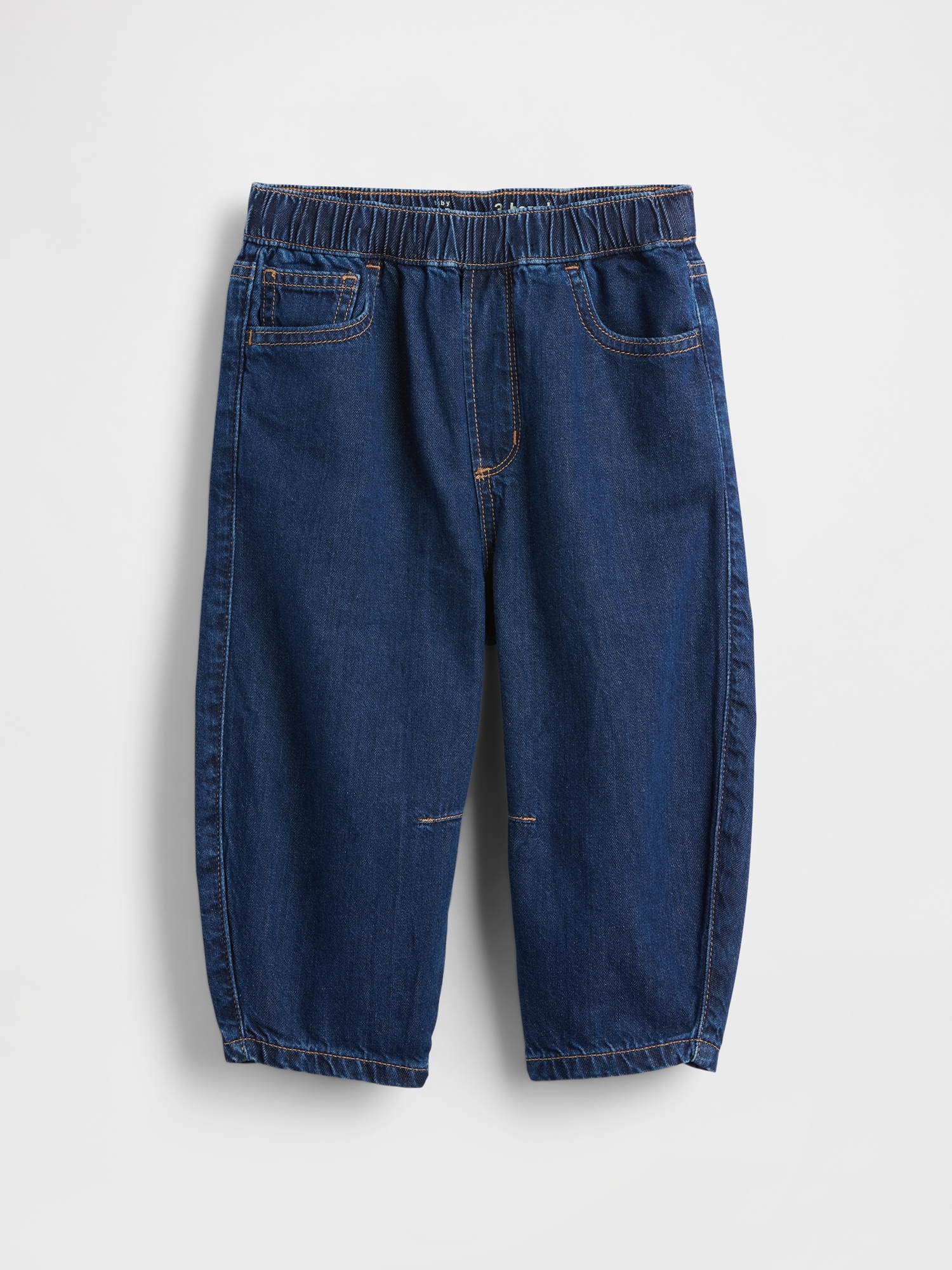Детские джинсы Gap Baby & Toddler Pull-On Barrel Jeans — фото 3