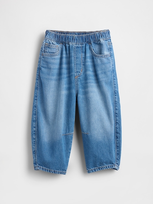 Image number 3 showing, Baby & Toddler Pull-on Barrel Jeans