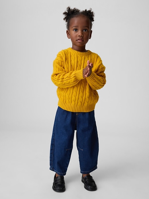 Image number 2 showing, Baby & Toddler Pull-on Barrel Jeans