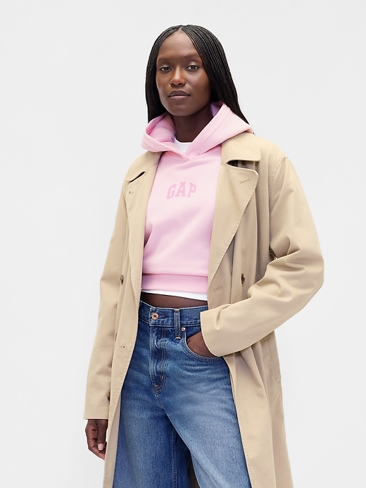 Image number 1 showing, VintageSoft Crop Logo Hoodie