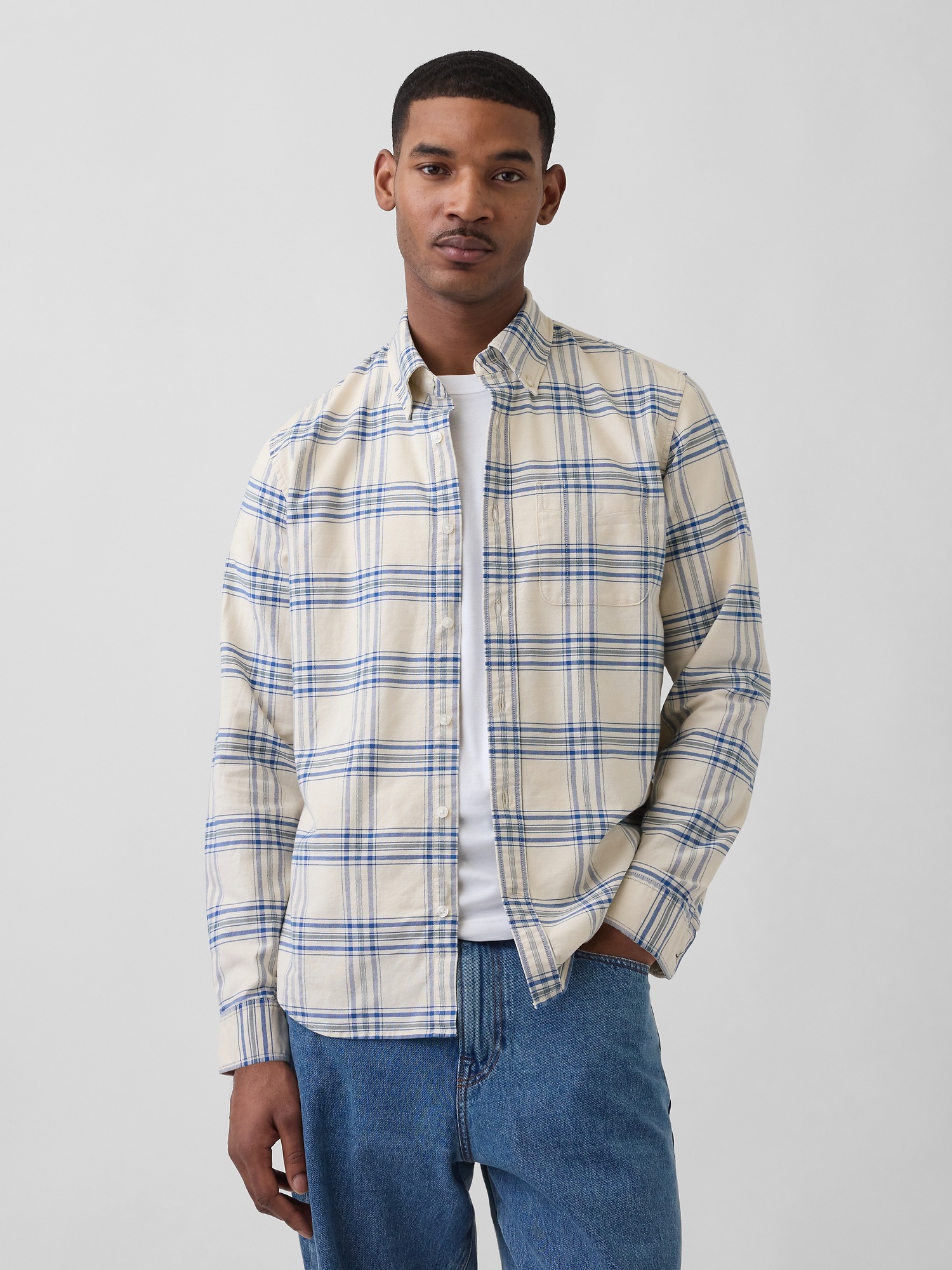 Мужские рубашки Gap Oxford Shirt in Classic Fit