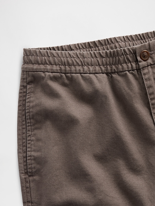 Image number 5 showing, Linen-Cotton Relaxed Taper Pants