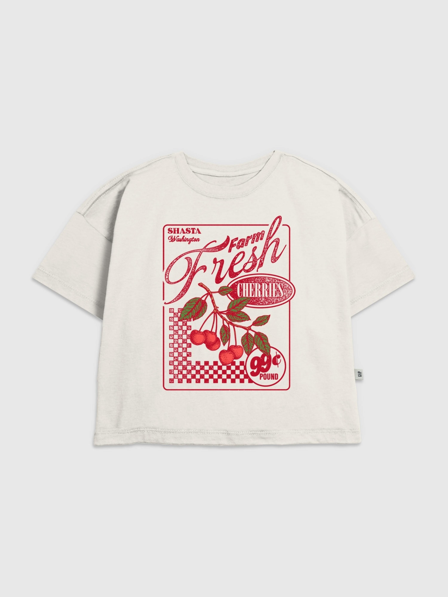 Kids Farm Fresh Cherries Graphic T-Shirt