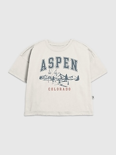 Kids Aspen Ski Graphic T-Shirt