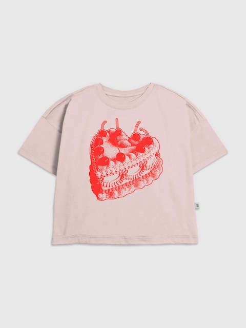 Kids Vintage Heart Cake Graphic T-Shirt