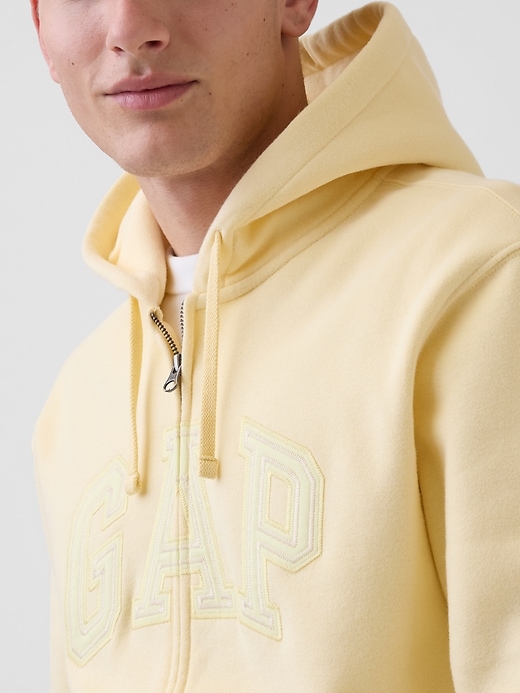 Image number 4 showing, Adult VintageSoft Arch Logo Zip Hoodie