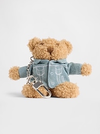 Image number 1 showing, Brannan Bear Denim Jacket Keychain Charm