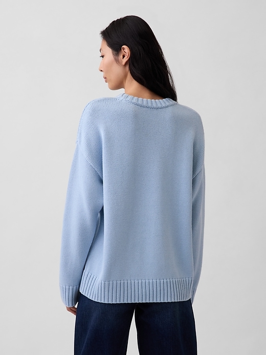Image number 3 showing, 100% Cotton Oversized Sweater
