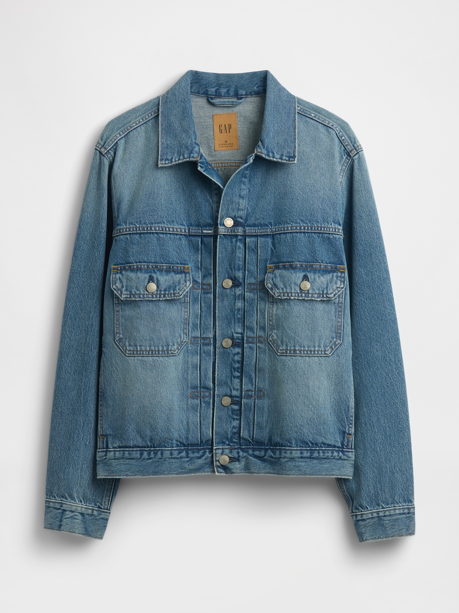Мужские куртки Gap Relaxed Icon Denim Jacket — фото 5