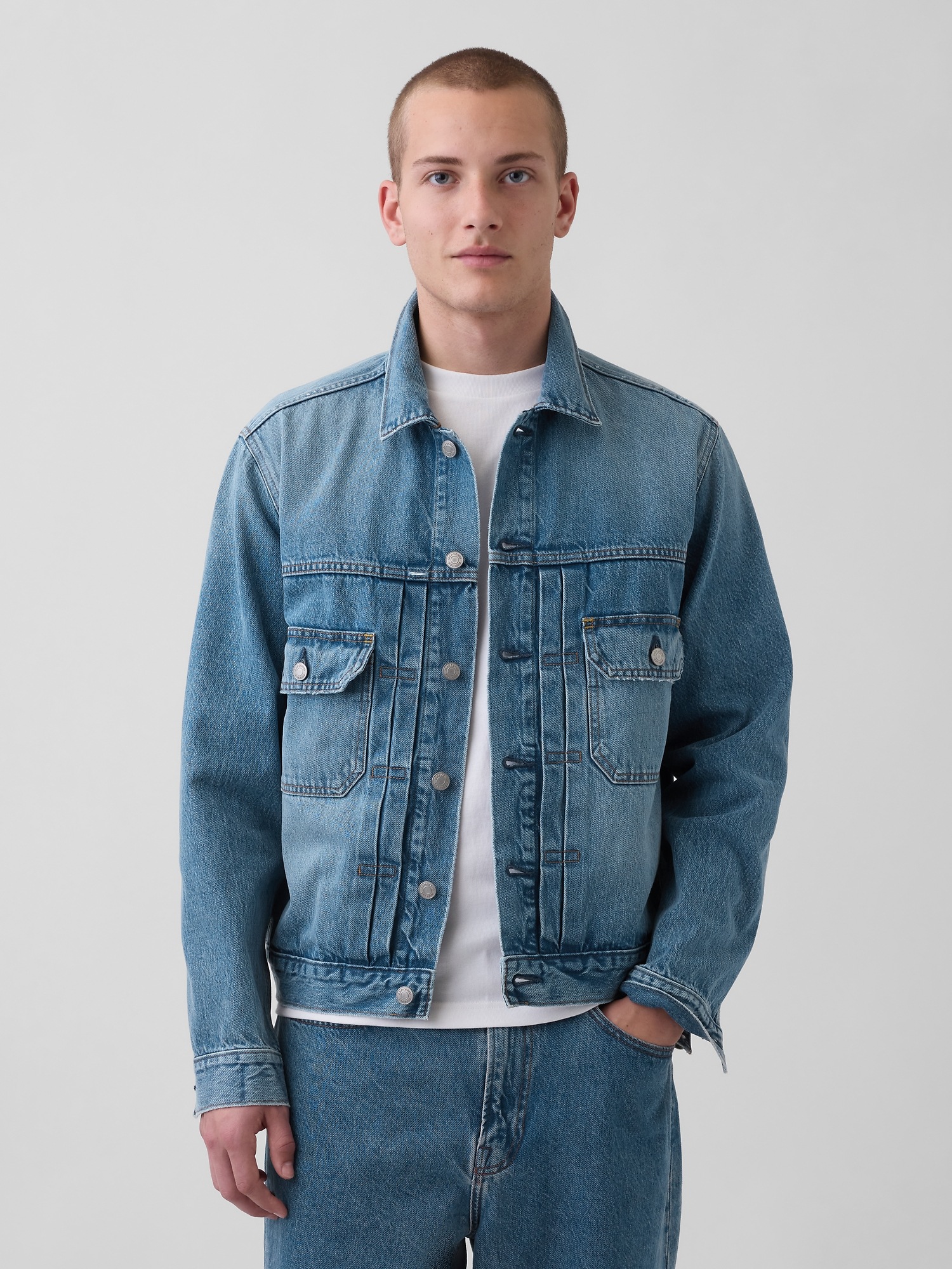 Мужские куртки Gap Relaxed Icon Denim Jacket