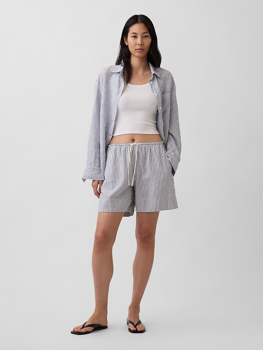 Image number 1 showing, Linen-Blend Easy Shorts