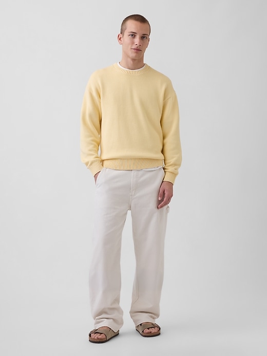 Image number 2 showing, Relaxed Crewneck Crop Sweater