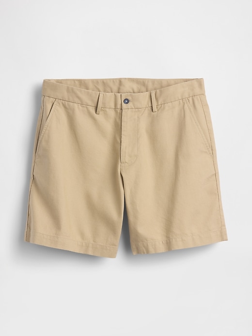 Image number 6 showing, 7.5" Linen-Cotton Shorts