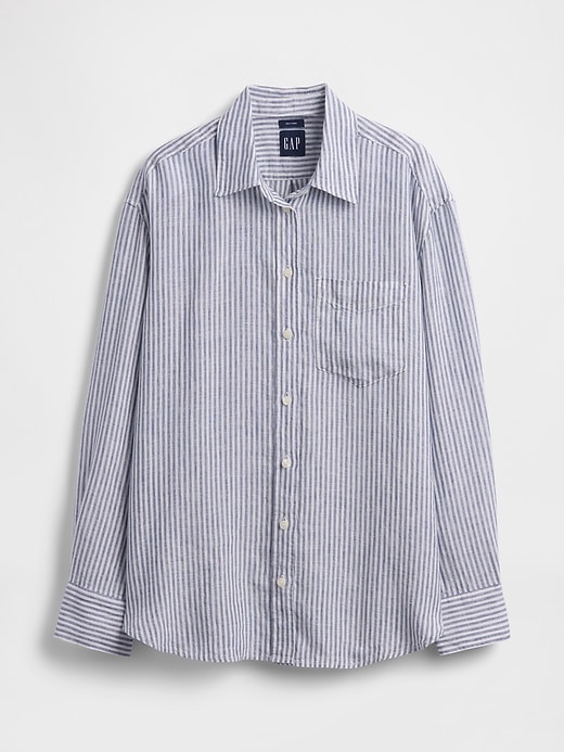 Image number 5 showing, 100% Linen Oversized Shirt