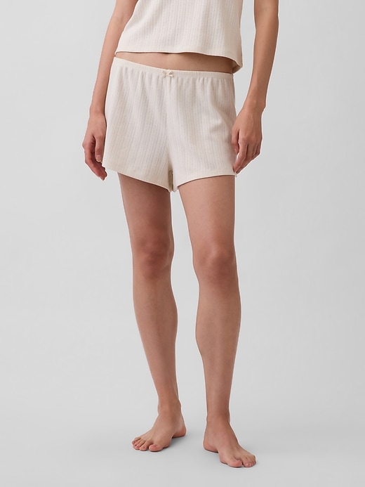 Image number 2 showing, Pointelle PJ Shorts
