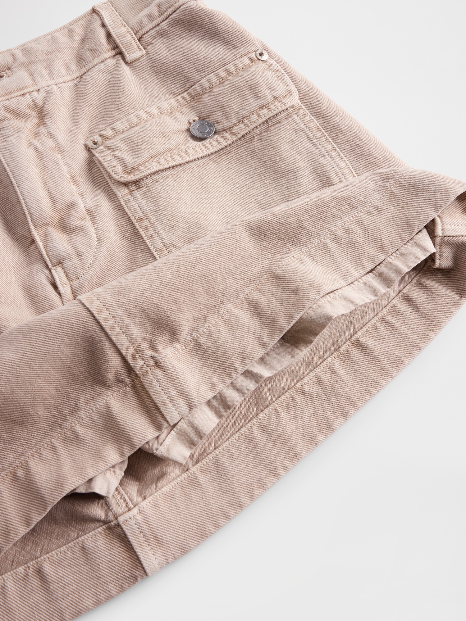 Mid Rise Cargo Mini Skort