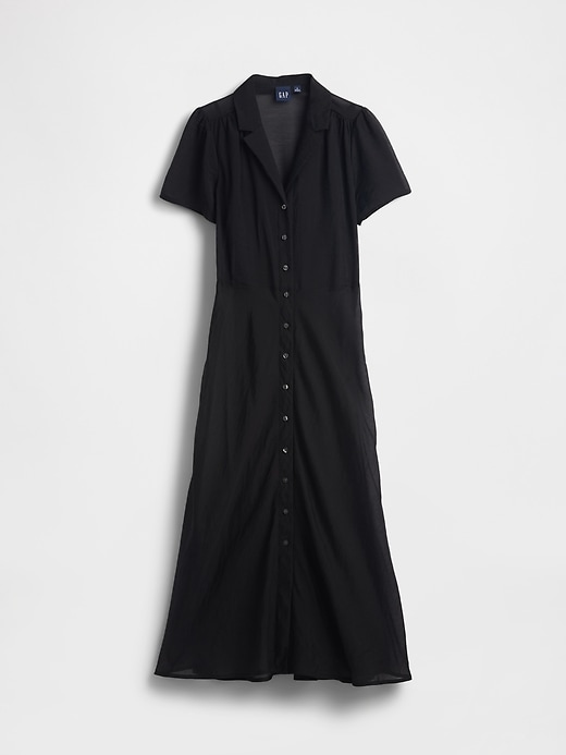 Image number 5 showing, Sheer Midi Shirtdress