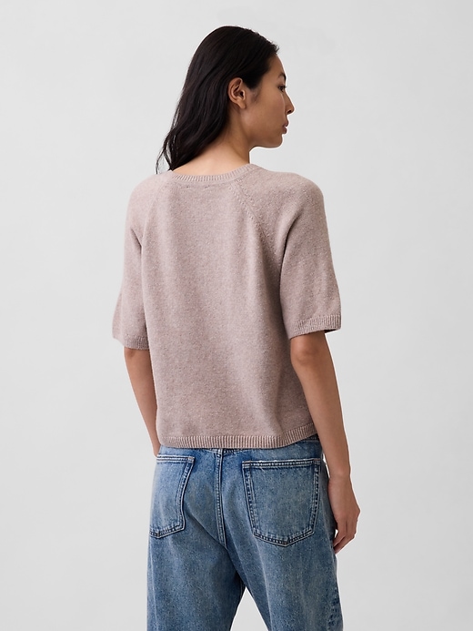 Image number 3 showing, CashSoft Raglan Sweater T-Shirt