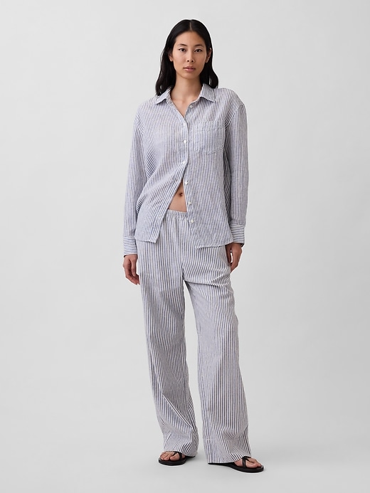Image number 2 showing, 100% Linen Oversized Shirt
