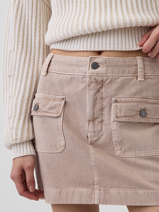 Image number 4 showing, High Rise Cargo Mini Skort