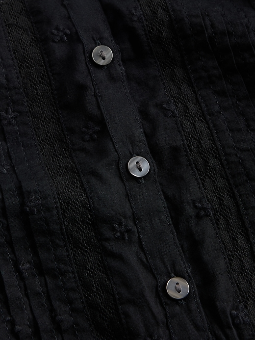 Image number 5 showing, Lace-Trim Peplum Top